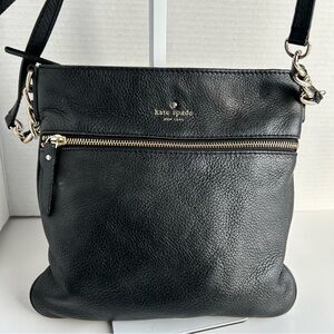 Kate Spade Black Pebbled Leather Cobble Hill Ellen Crossbody Bag
